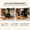 Wooden Blender Slider Tray for Countertop, 10.04 Inch Appliance Mover