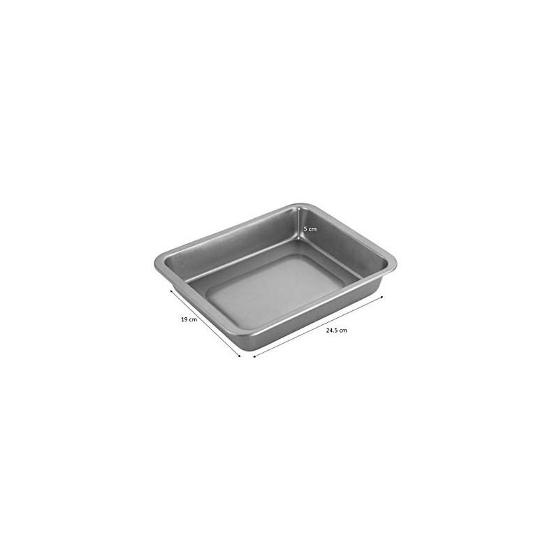 Chef Aid Non-Stick Carbon Steel Roasting Tray, Durable Coating, Measuring
