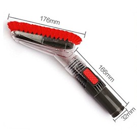 GIBTOOL 32mm(1-1/4inch) Flexible Soft Vacuum Dusting Brush Perfect for Cleaning Furniture, High Space, Ceiling Vacuum Cleaner Accepting 1 1/4"" Inner Diameter attachments.
