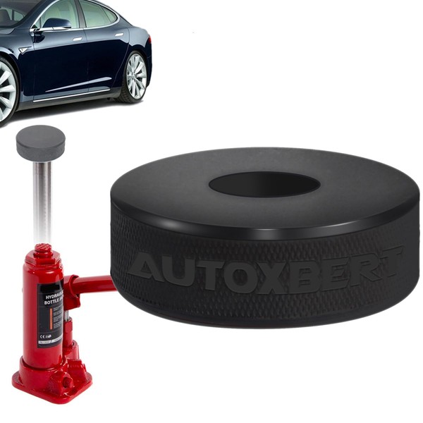 Hydraulic Bottle Jack Slotted Adapter Pad Rubber Protection 25mm Hole