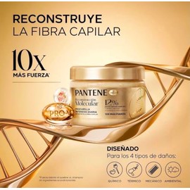 Pantene Pro-V Mascarilla Reconstrucción Molecular, 550 ml | Bond Repair Complex 12%, Amino-Péptido, 0% Parabenos, Todo Tipo de Cabello, 10x Más Fuerza