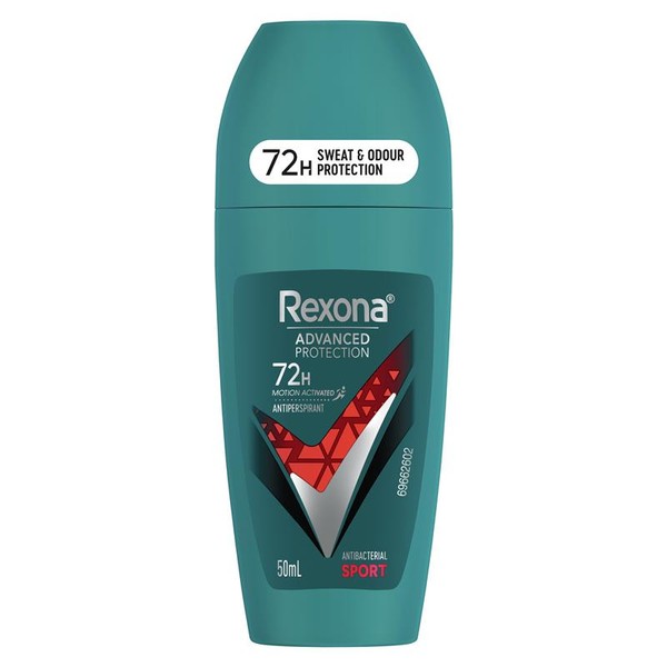 Rexona for Men Antiperspirant Deodorant Roll On Sport Antibacterial 50ml