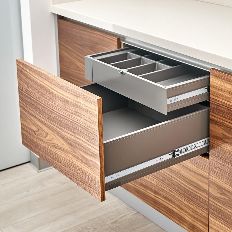 14 Inches Drawer Slides - 5 Pairs Soft Close Drawer