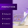 GAC Classy Glass Trifle Bowl with Gold Dots – Large