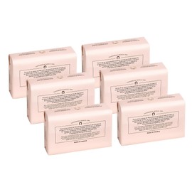 Fer à Cheval Marseille Soap Gentle Perfumed Soap Bar Set of 6, Rose Petals Scent, 125 g/4.41 oz, Hypoallergenic, Made in France
