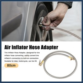 INFINAUTO 80cm 31" Car Tire Air Inflator Hose Adapter Quick Connect Release Stylish Design