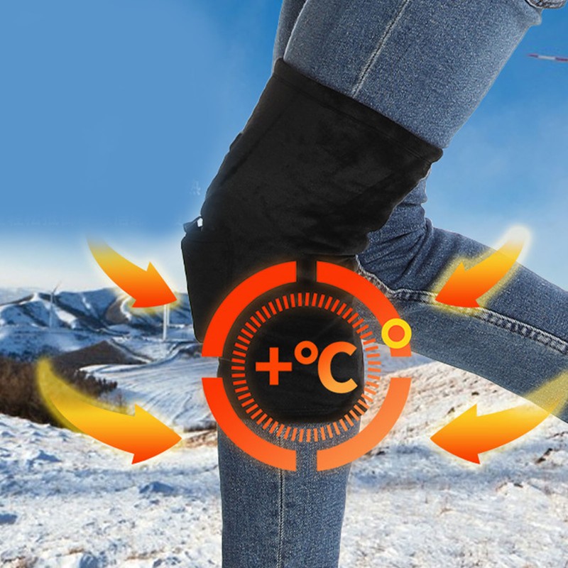 Heated Knee Brace Wrap 3 Gears Adjustable Heat Brace USB