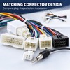 2-Pack Toyota Low-End Car Stereo Wiring Harness Cables, Multiple Vehicle-Specific