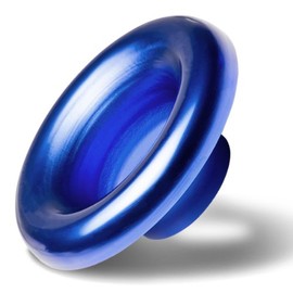 Auto Dynasty 3.5 inches Blue Chrome Aluminum Velocity Stack Adapter