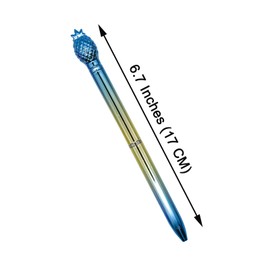 Maydahui 12 PCS Multicolor Pineapple Ballpoint Pen Retractable Fruit Pens Colorful Novelty Pen Black Ink for School Home Party
