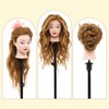 28" Mannequin Head with 80% Human Hair - Cosmetology Manikin