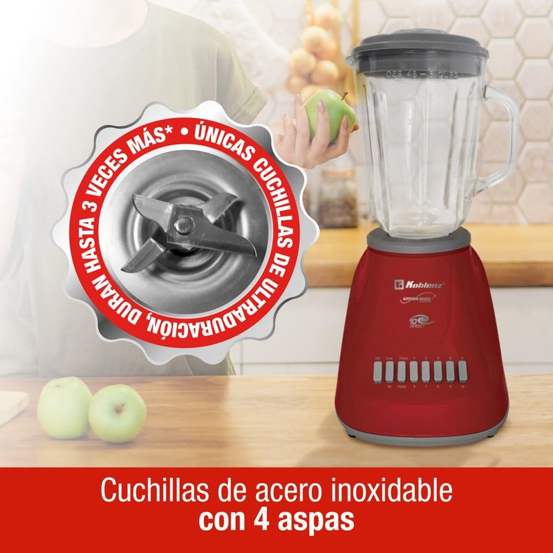 Koblenz LKM-5970 VR Blender, 500W Motor, 51 Oz. Glass Jar,