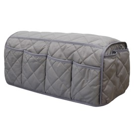 Sofa Arm Hanging Organizer Sofa Arm Storage Bag Sofa Armrest Organizer for TV Remote Control Grey