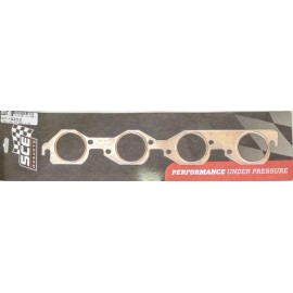 SCE Gaskets 4213 BBC Pro Copper Exhaust Gaskets, 2.250 x 2.250 in. Port, Pair