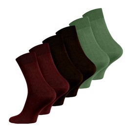 Wonky Line Men's Bamboo Socks, 6 pairs pack, seamless, soft, breathable, comfortable dress socks, Black, Grey, Navy Colours UK size 6-11 (UK, Alpha, One Size, Regular, Regular, Mix-5 6 pairs)