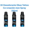 Garnier 3X Desorantes Obao Tattoo Co-creación men Spray 150ml