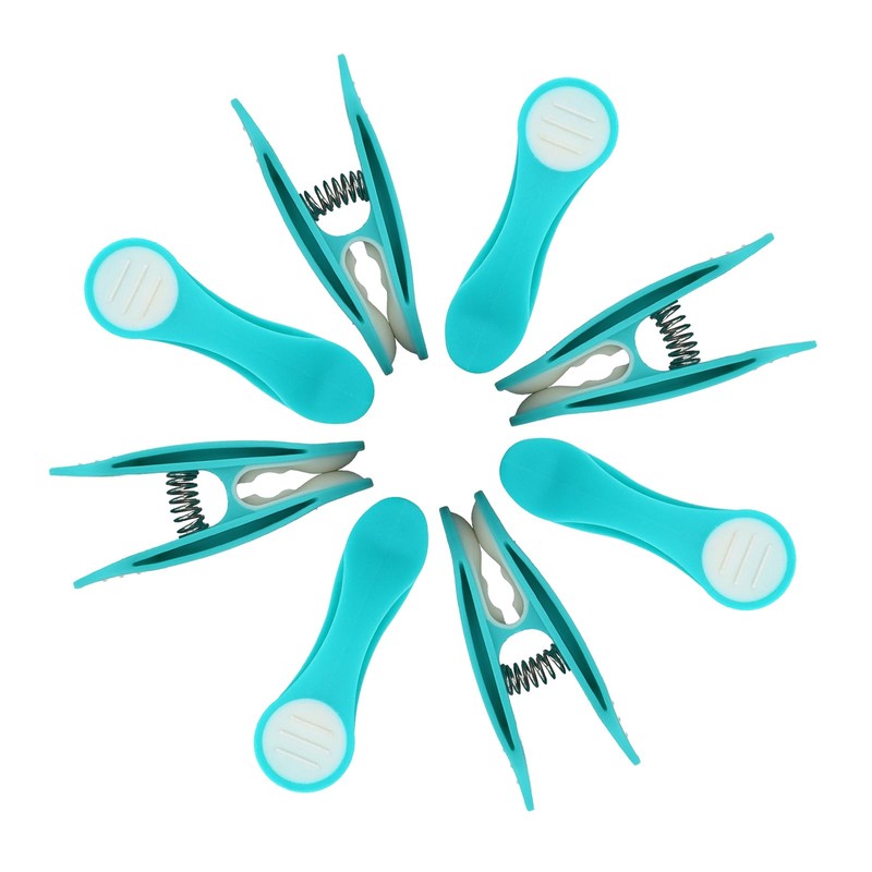 trendfinding 48 Softgrip Softtouch Clothes Pegs (Turquoise)