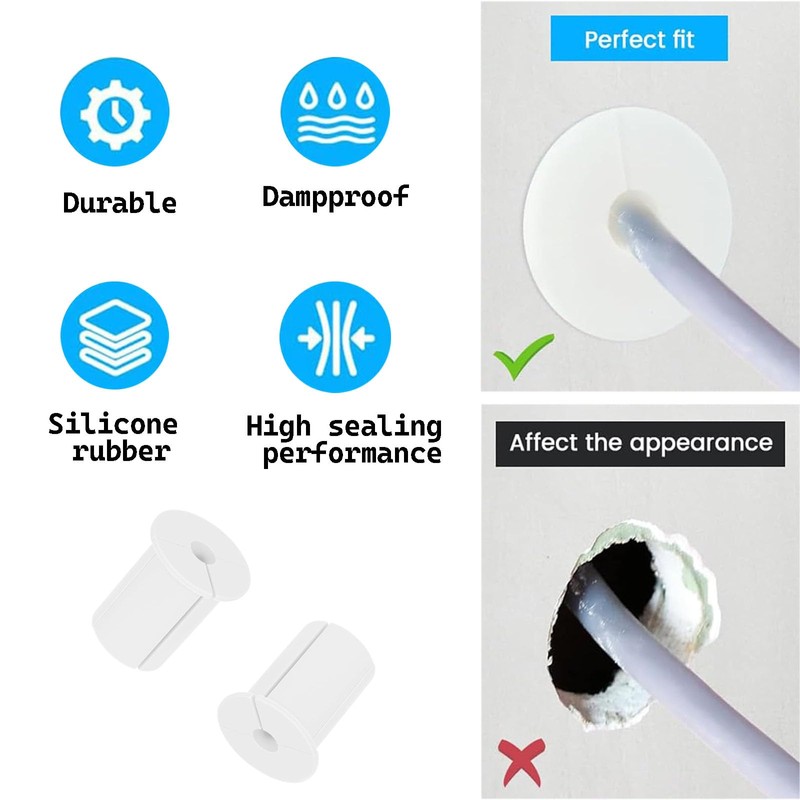 2 Pcs Cable Wall Grommet, Grommet Kit, High Quality Cable