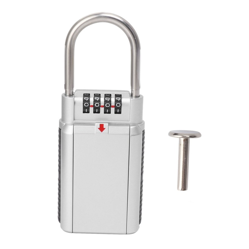 Password Key Box 4 Digit Combination Safe Metal Key Lock
