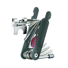 WELDTITE 20 Function Multi-Tool - Includes Spoke Keys, Hex Keys, Torx Keys, Chain Breaker and Chain Hook and Emergency Puncture Repair