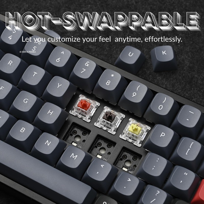 Keychron K14 Pro Wireless Custom Mechanical Keyboard, 70% TKL QMK/VIA