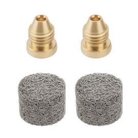 Be In Your Mind 2Sets 0.9mm Brass Foam Cannon Orifice Nozzle Tips with Foam Maker Suitable for Snow Foam Lance Replacement Parts 3000 PSI