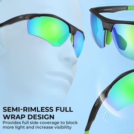 KastKing Tenmile Polarized Sunglasses for Men & Women, UV Protection,Sport Sunglasses Cycling Fishing Outdoor