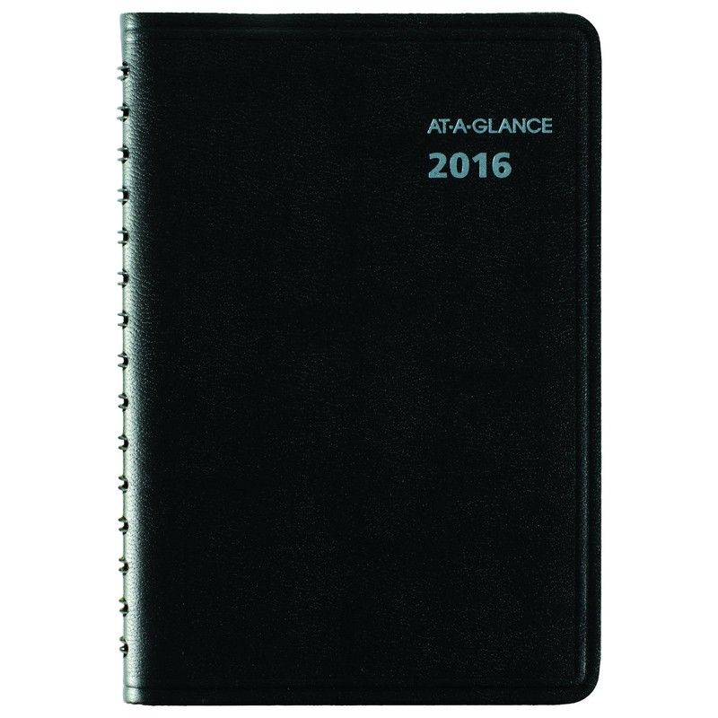 AT-A-GLANCE 760405 QuickNotes Daily/Monthly Appointment Book/Planner, 4 7/8 x 8,