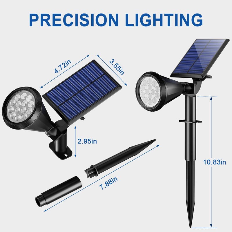 WELALO Solar Spot Lights Outdoor Waterproof IP65, 10 Pack 4