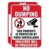 No Dumping This Property Is Protected By Video Surveillance Violators