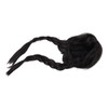 Black Long Double Braid Wig Synthetic Simulated Scalp Heat Resistant