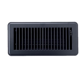 Kompell Aire Heavy Duty Steel Floor Vent with Beautiful Black Matte Finish. Fits in 4 x 10 Duct Opening. Overall Dimension is 5.75 Wide x 11.75 Long.