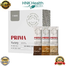 PRIMA Ancestral Protein Bar – Grass-Fed, Animal-Based Protein – Variety Packs 7
