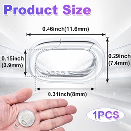 SmallCat 925 Silver Oval Clasp for Necklace Making, Hypoallergenic Small Lobster Spring Clasp, Wedding Necklace Enhancer Jewelry Clasps for Necklace Bracelet Jewelry Making