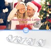 Silvora Charming Letter Earrings Heart Stud Sterling Silver Initials T