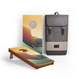 Elakai National Parks Series Premium Travel Cornhole Boards with Carry Case Backpack 1x2 Yosemite NP