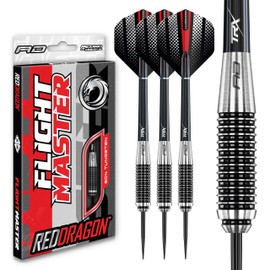 RED DRAGON Megaton: 23g Flightmaster - Tungsten Darts Set with Flights and Stems