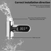 Shower Thermometer,Led Digital Display 360°Rotating Screen Baby Bath Water Power
