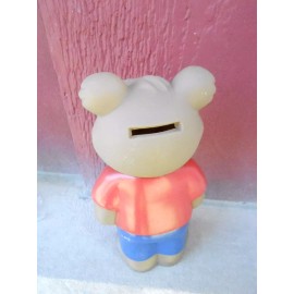 Vintage Piggy Bank - 8" Shoneys advertising BEAR (S21C)