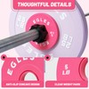 EGLES Change Plates Pair 5LB Pink- Rubber-Coated Weight Plates in