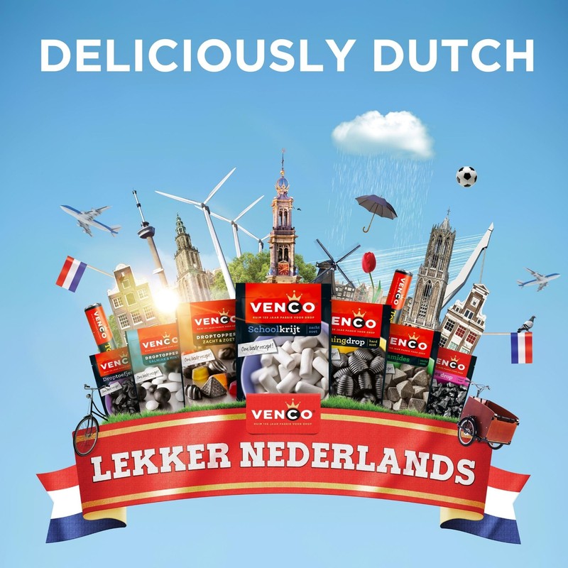 Venco Griotten Salty Licorice Squares - Original Dutch Licorice Candy