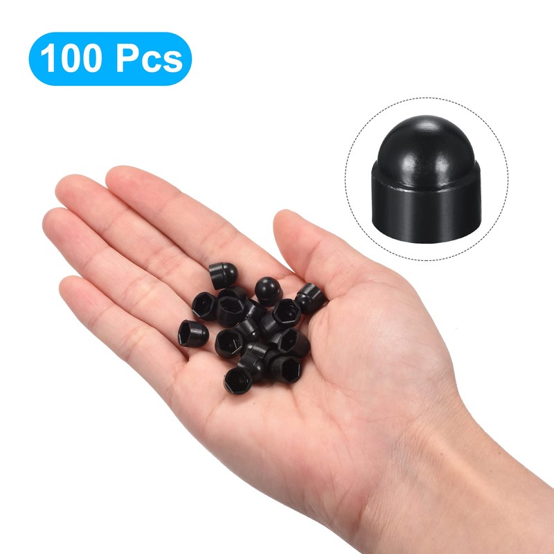 sourcing map Pack of 100 Protective Caps for Nuts Made
