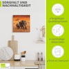 ARTLAND Wall Decoration Wall Clock without Ticking Noises Canvas Radio-Controlled