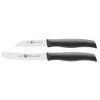 Zwilling Messer Twin Grip 2 teilig, Edelstahl, Silber/Schwarz, 38 x