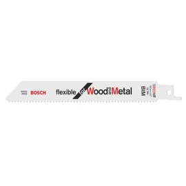 Bosch Professional 5 pieces Sabre Saw Blade S 922 HF Flexible for Wood and Metal (Length 150 mm, sabre saw accessories)