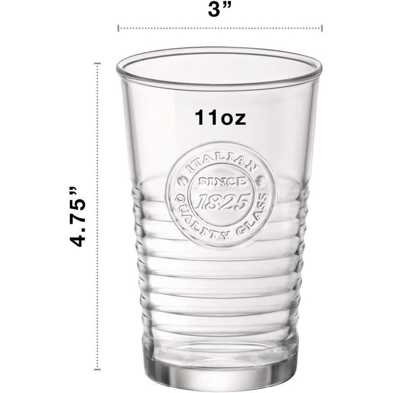 Bormioli Rocco Officina 1825 16 oz. Cooler Drinking Glasses for