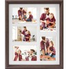 Gmllary 11x14 Collage Picture Frame Walnut, 5-4x6 Photo Frame, 1