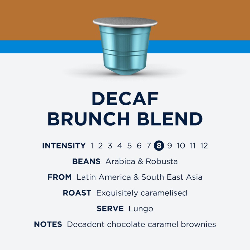 CafePod Coffee Pods Nespresso Compatible Decaf Espresso 60 Aluminium Capsules