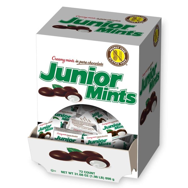 Tootsie Roll Junior Creamy Mints in Pure Chocolate, Mini-Boxes, 72-Count, 31.68 Ounce
