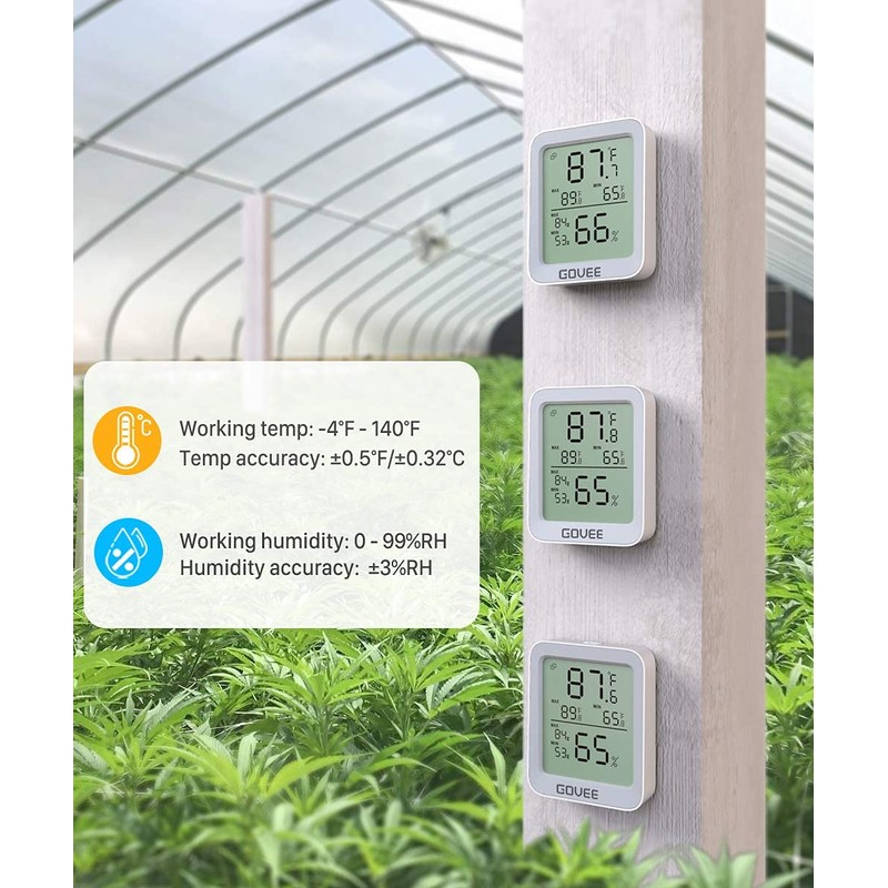 Govee Bluetooth Digital Hygrometer Indoor Thermometer, Room Humidity and Temperature